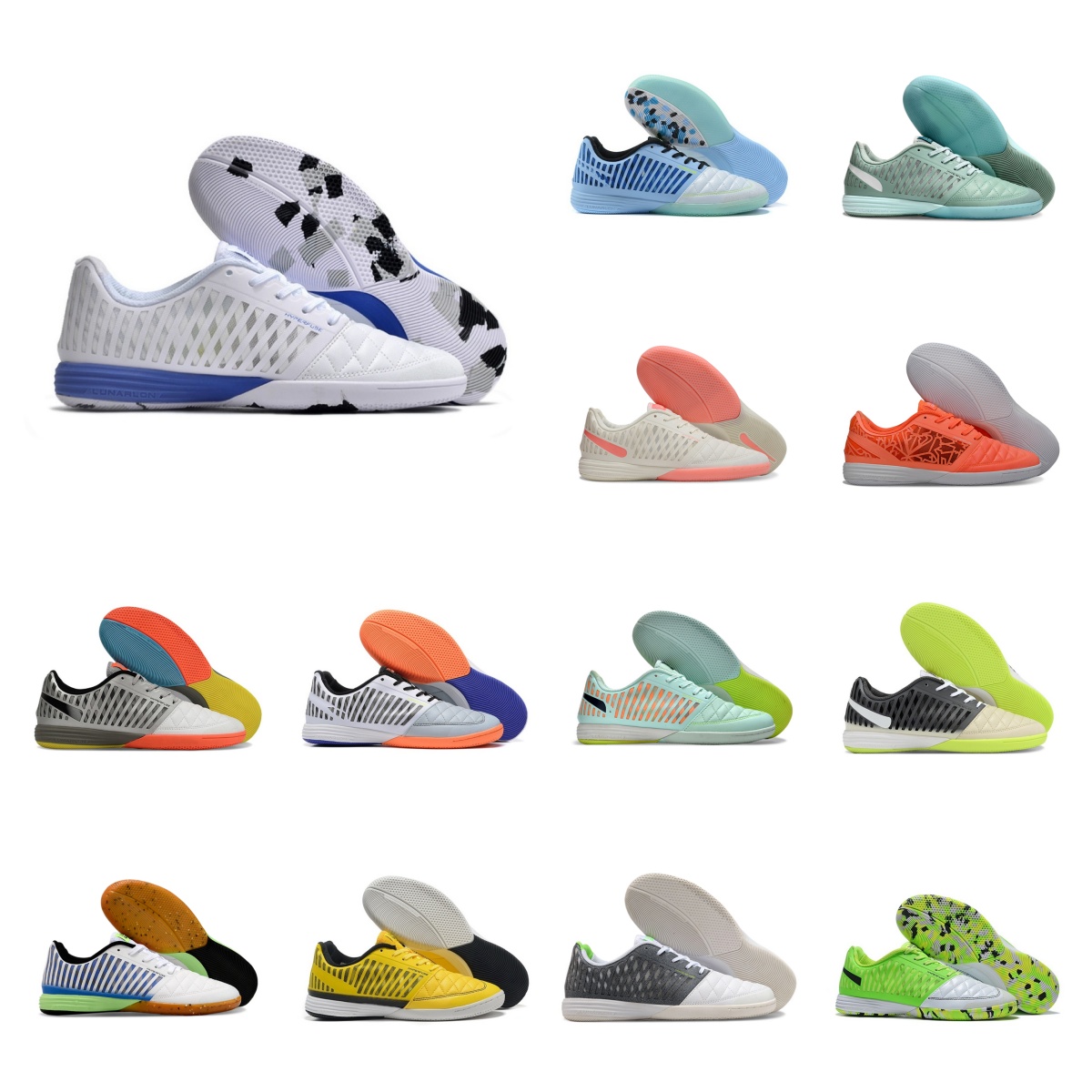 Lunar Gato II Multi-color Flat Football Shoes EUR Sizes Available from 36-45