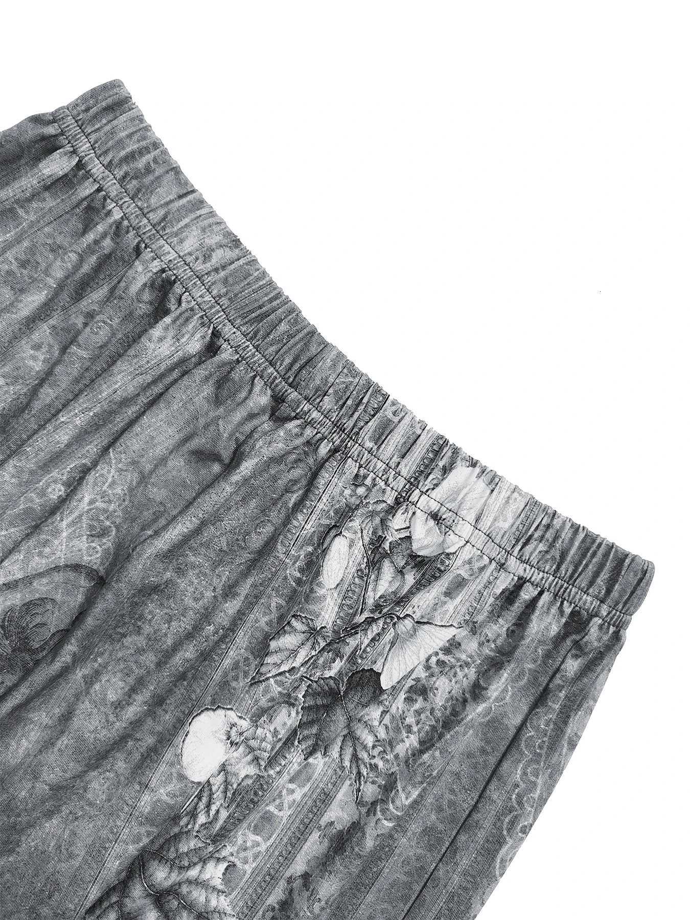 Size Women's Pants Capris Plus Tie Dye Pants Women Loose Wide Leg Casual TrousersW261017