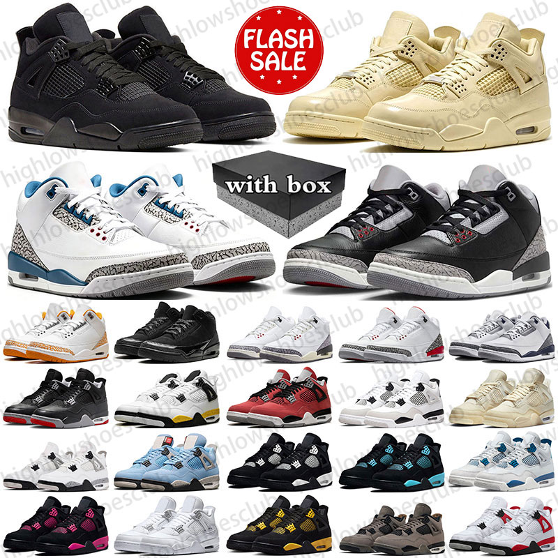 free shipping 3 4 designer basketball shoes j3 j4 mens trainers sneakers True Blue 3s Orange Citrus 4s Amazonas Tour Yellow Toro Bravo women spor
