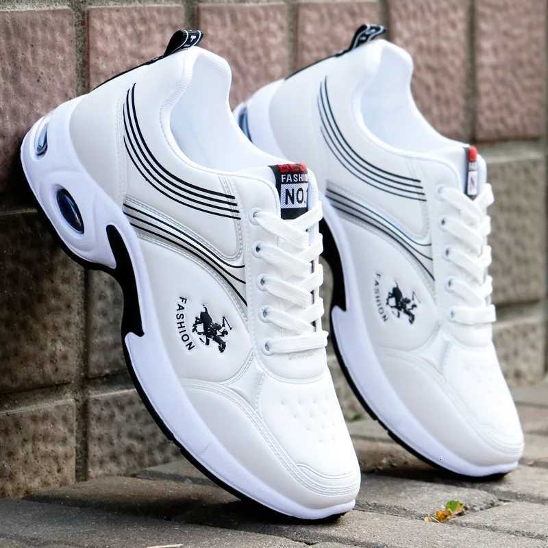 Casual Shoes Fashion Black White Men's Shoes New Running Shoes Men Breathable Sneakers Light Weight Cushion Tennis Shoes Male's Trainers H