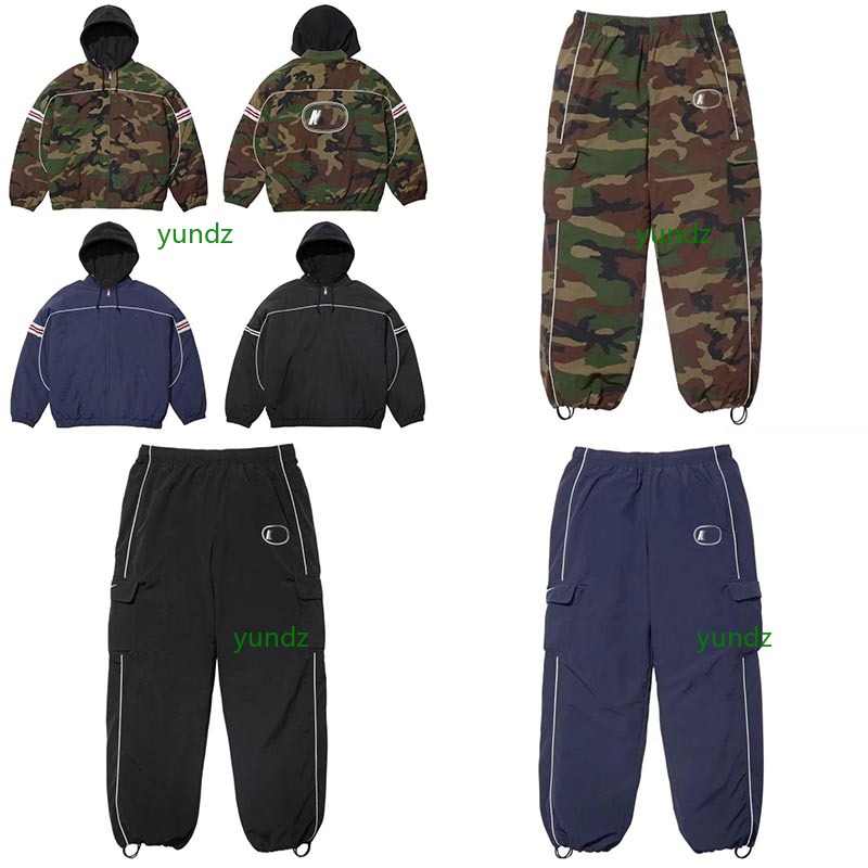 FW26 WEEK6 Nylon Hooded Jacket Men Women Cargo Pant Zip hoodie Sweatshirts For Male Pants hoodies Womens Embroidery sports jackets coat