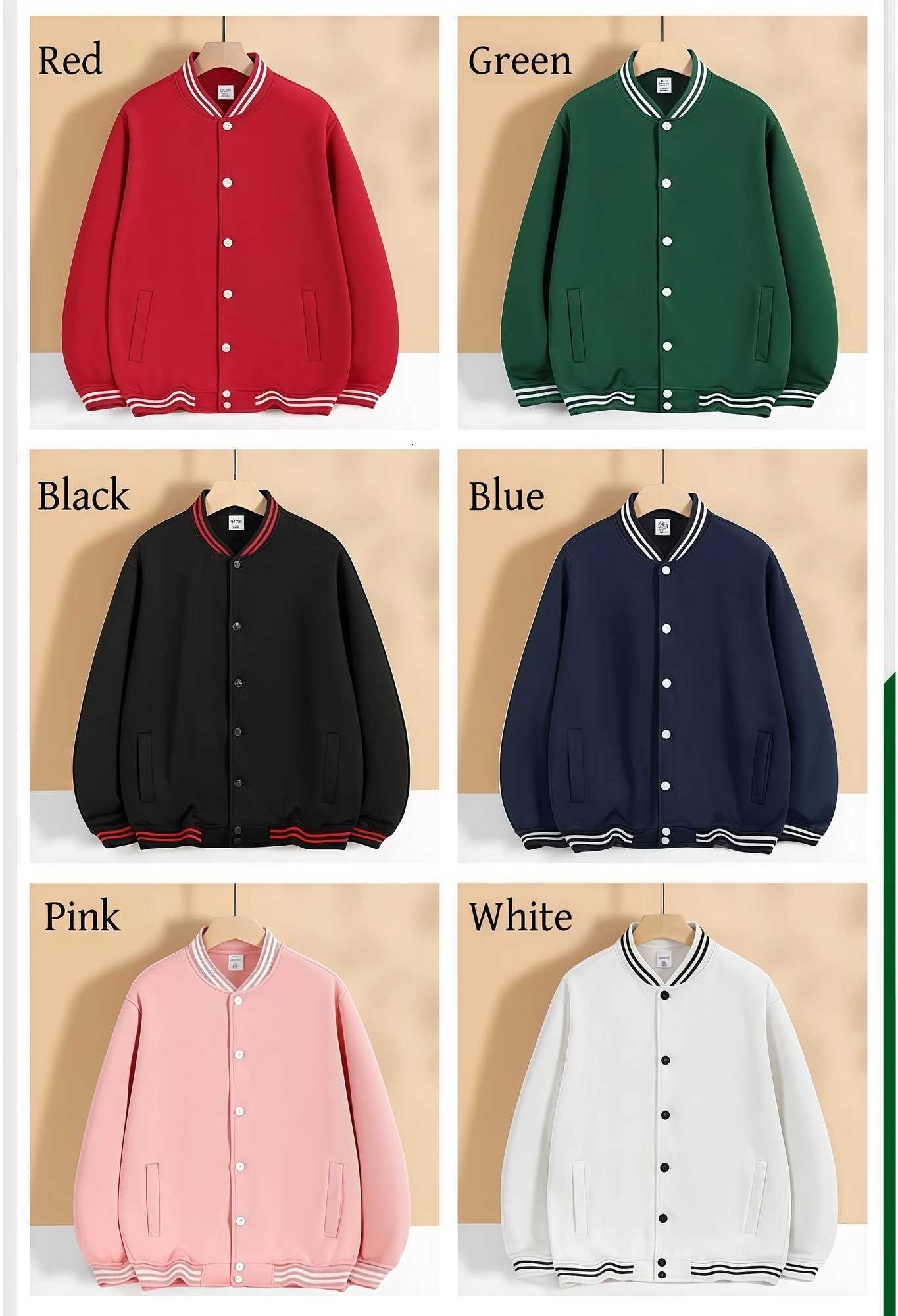 Early Men's Jackets Autumn 2026 Trend Fashion Daily Thin Button Baseball Suit Multi-Color Causal Couples et Customized Group ClothesW261017