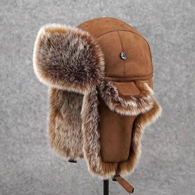 2026Autumn Winter New Style Lei Feng Men's Ear Protection Cold Proof Northeast Cotton Ski Thickened Outdoor Cycling Hat High QualityBest Seller