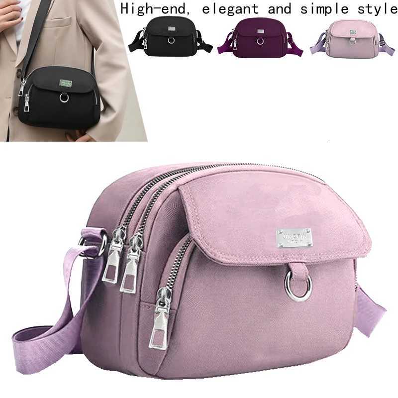 Shoulder Bags Everyday Versatile Nylon Sling Purse Trendy Adjustable Strap Multi-pocket Crossbody Bag for Women Casual Activities H261016