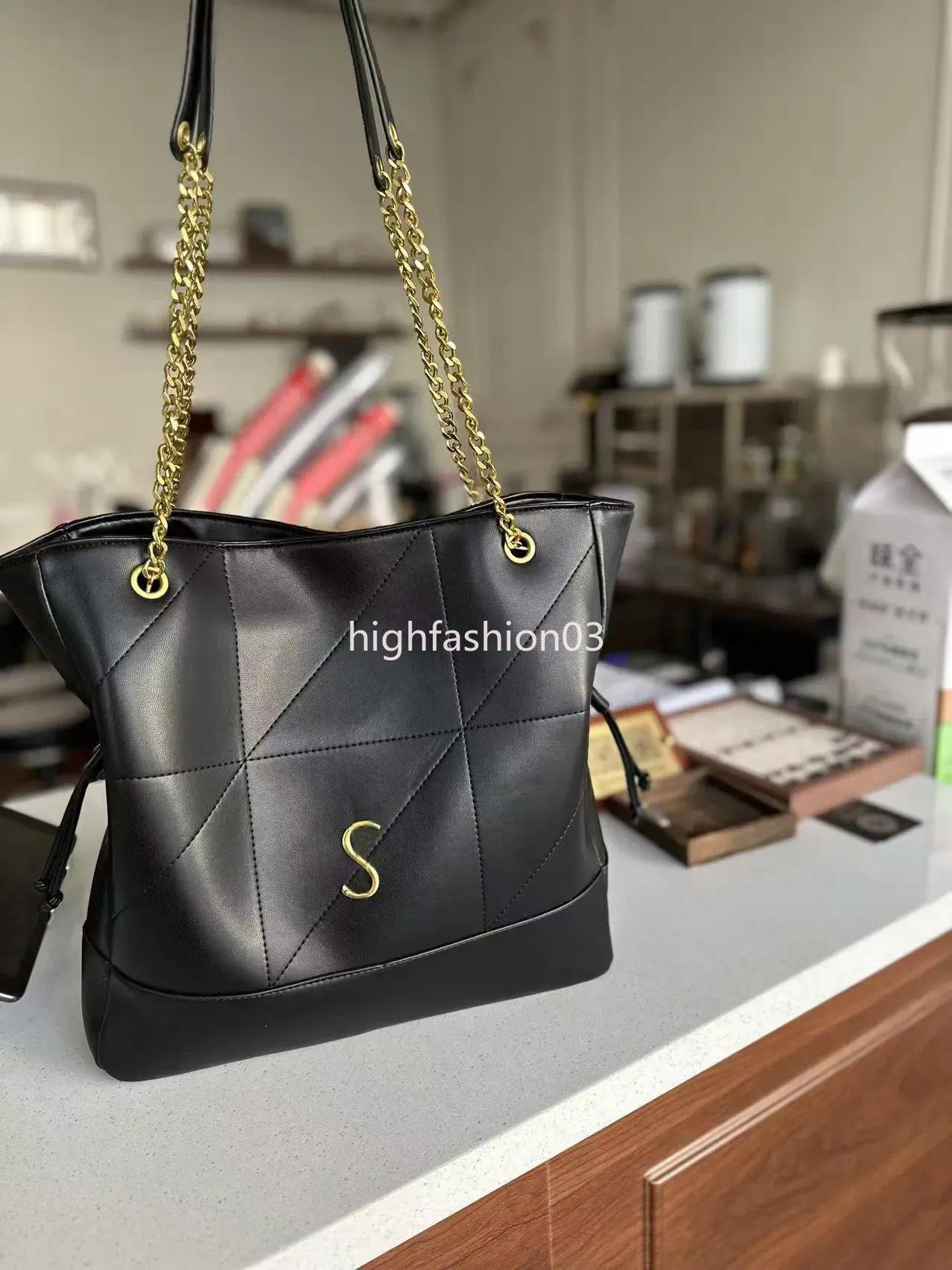 Large Tote Bag Luxury Chain Bag Designer Shoulder Bag Handbag Women Clutch Bag Fashion Totes Bags Lady Daily Bag Female Shopping Bag Balck Underarm