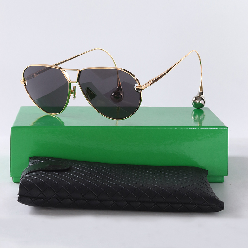 Oversized Oval Pilot Punk Sunglasses For Women Brand Designer Double Bridge Men Eyeware Fashion Alloy Shades SUN GLASSES UV400 Fashion Sunglasses