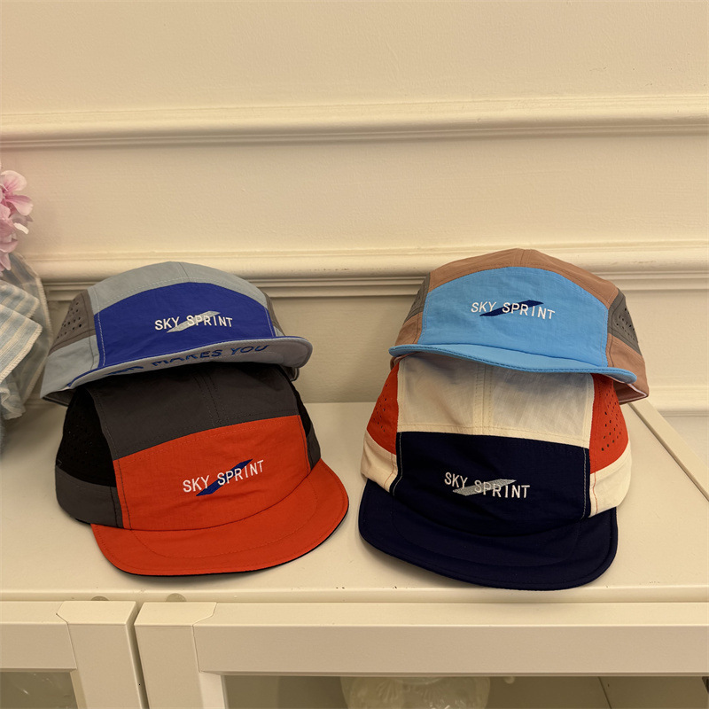 American retro baseball for men women spring and summer sun protection hat large head circumference embroidered distressed style duckbill cap