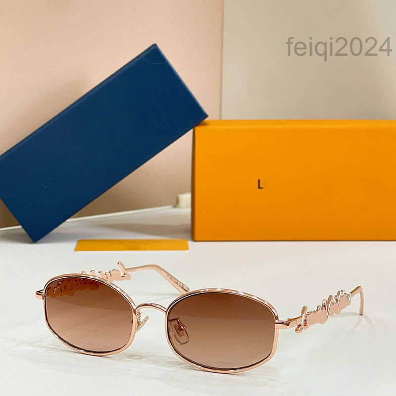 luxury Designer Sunglasses For Women oval metal Classic Outdoor Leisure Beach Exquisite man Sunglassess nice
