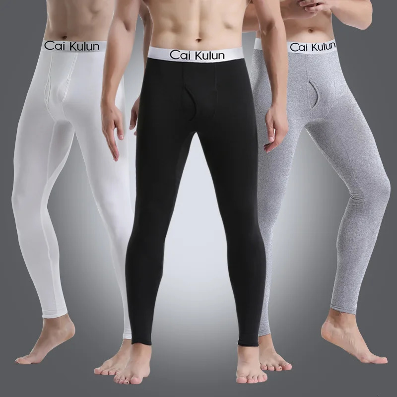Men Long Johns Thermal SkinFriendly Underwear Winter Warm Pants Male Soft Elastic Large Size Leggings Comfortable Tights 261012