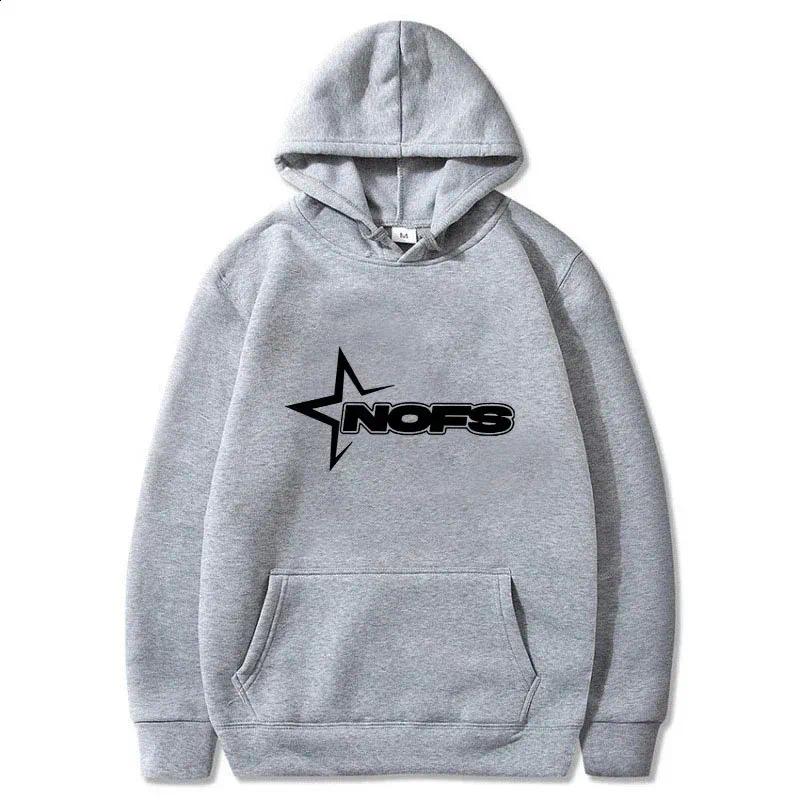 Nofs Hoodie Designer Men Women Nofslongsleeve Hooded Sweatshirt Hip Hop Streetwear Y2k Top Trendy Solid Letter Printed Hoody Multi Colors Relaxed Fi