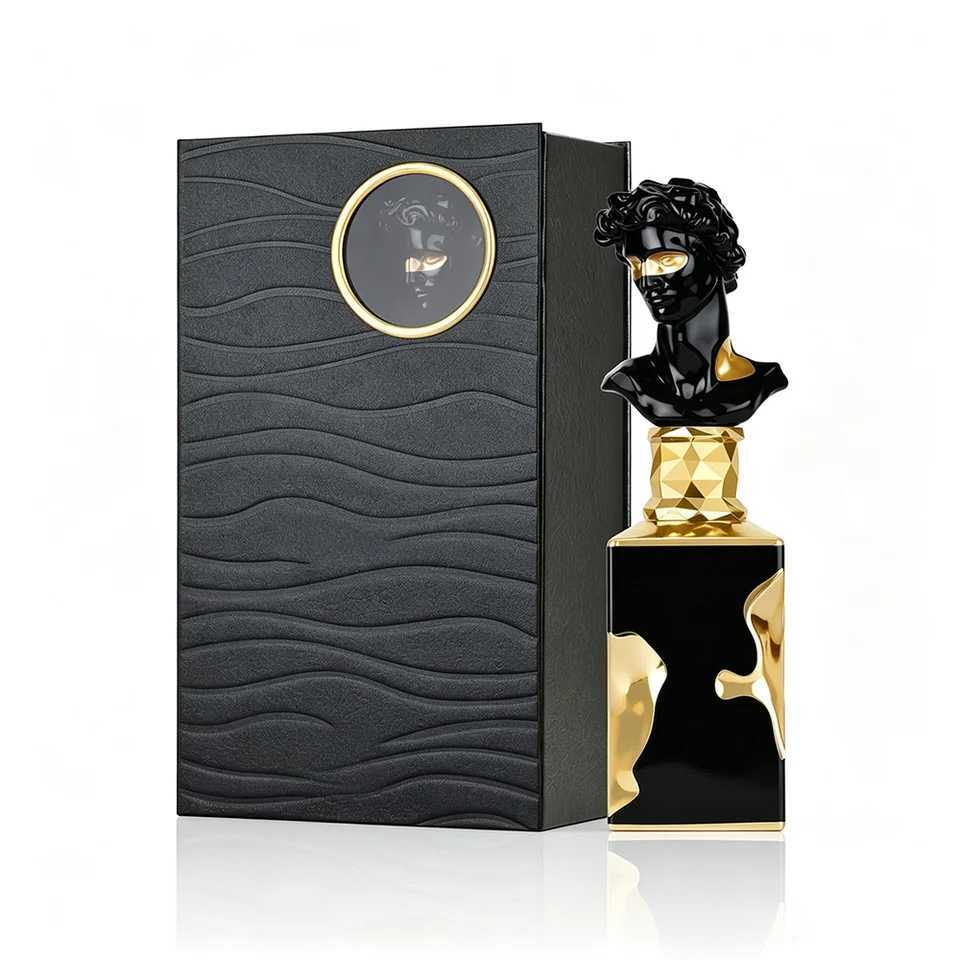 Men Bust Luxury Sculpture Statue Perfume Eau De Parfum 100ml Black Gold Artistic Bottle LongLasting Middle Eastern Scent For Daily Wear Gifting M261