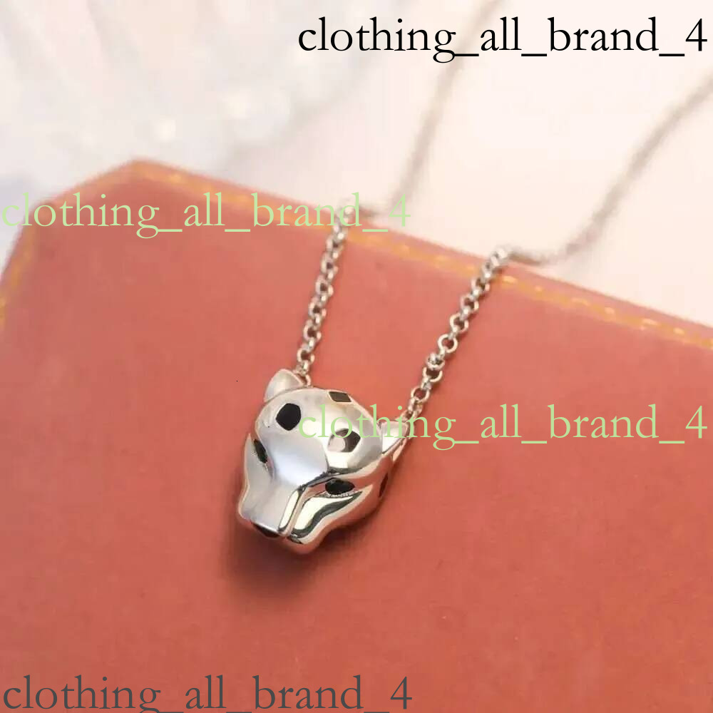 Nail Desginer Leopard With Gold Plated Love Men Women Pendant Necklaces Luxury Jewelry Carteied Necklace 43B