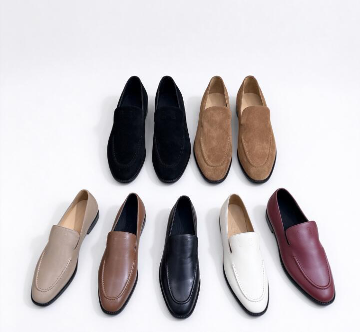 Luxury Men's Classic Penny Loafers Genuine Leather Slip On Dress Shoes Business Formal Casual H Loafer Shoes Size 35-42