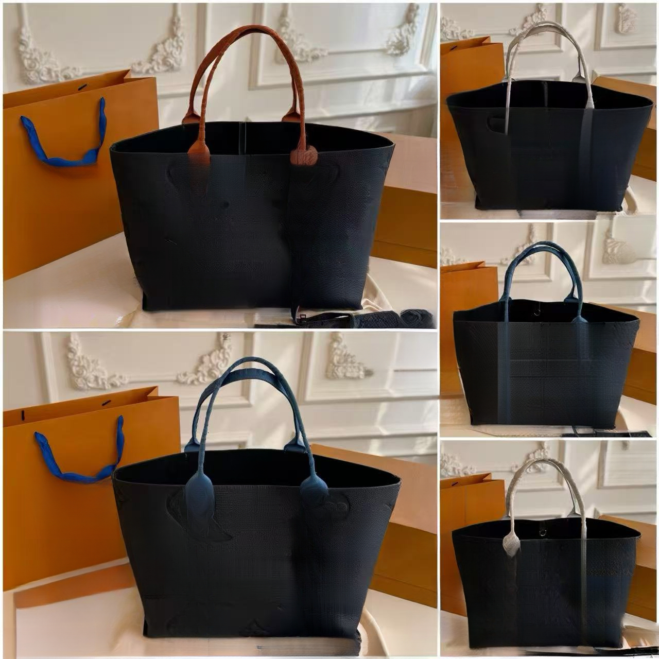 luxury bag Vintage Patchwork Handle Tote Mini Bag Multi color Square Commute Women Purse Detachable Strap Shoulder Crossbody Bag for shopping work a