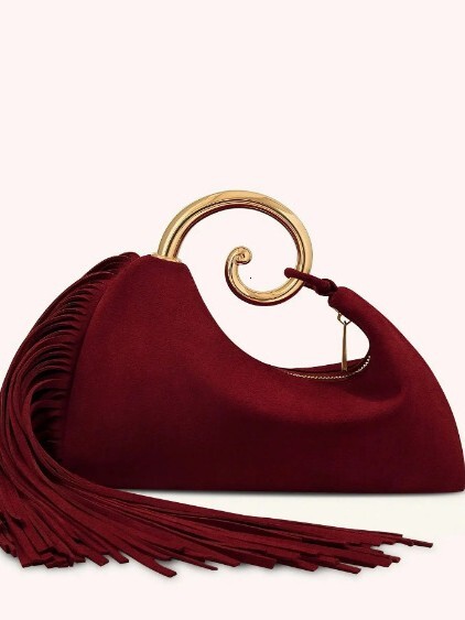 New Autumn Winter Banquet Handbag Fashion High-End Tassel Urban Commuter Suede Evening Bag Kl928