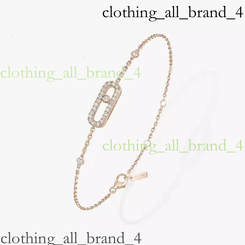 Designer Jewelry High Version Three Diamond Sliding Necklace Fashionable And Personalized Hollow Dynamic Full Pendant Collar Chain Bracelet Gold 202