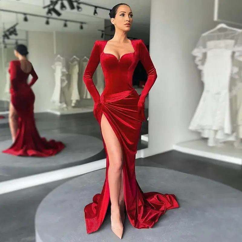 Women Dresses Square Collar Long Sleeve Pullover Party Dress Solid Vestidos High Waist Slim Fit Sexy Gloves Chest Wrapping 261015