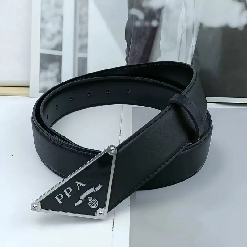Designer Belts For Mens Fashion belt Unisex style Classic luxury design businessbelt Smooth buttons Golden Button Silver button 3.8cm Width 100-125c