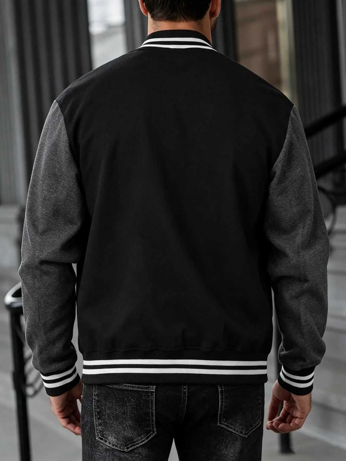 And New York Men's Jackets R Art Letter Pattern Baseball Men'S AutumnWinter Jackets Soft Loose Clothing Sports High Street ClothesW261017