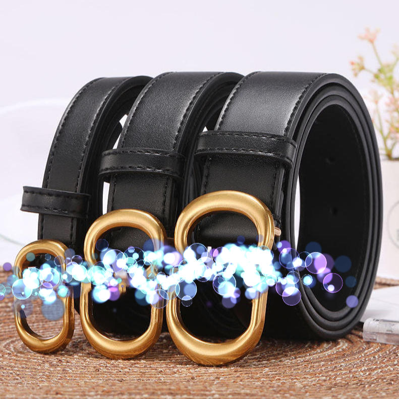 Women Designer Inspired Double Layer Cowhide Waist Belt Quiet Luxury Retro Alloy Buckle Skinny Waistband Multiple Widths Multi Color Waist Accessory