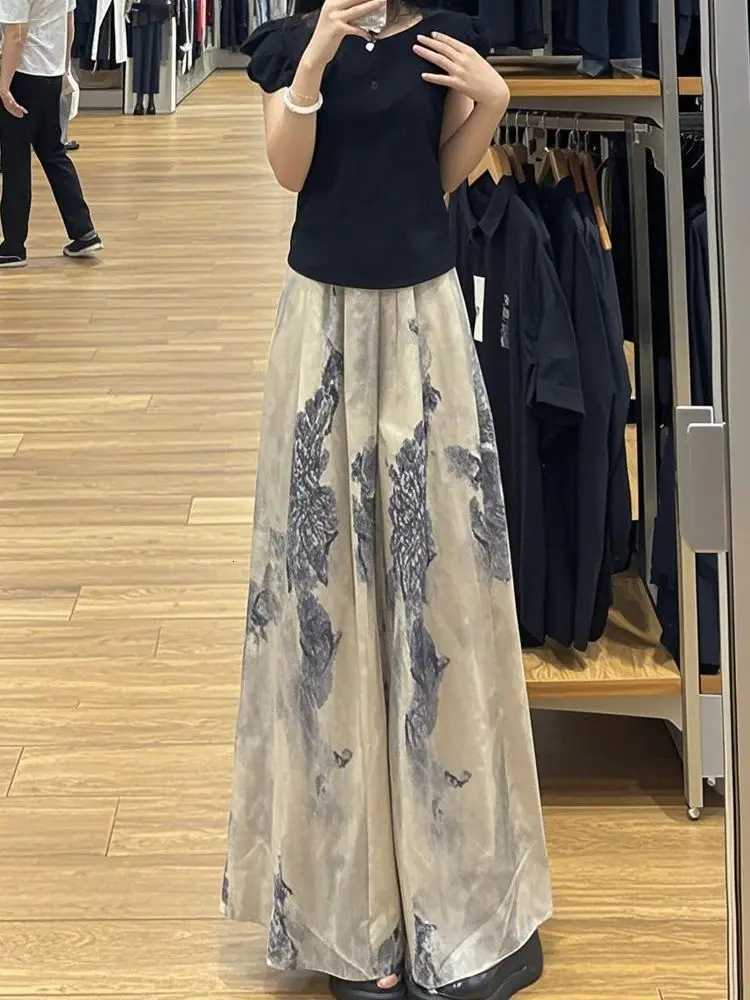 Women's Capris Women's Leggings Pants Ice Silk Women Summer Thin Style Slim Casual Straight Nine-point Skirt PantsW261017