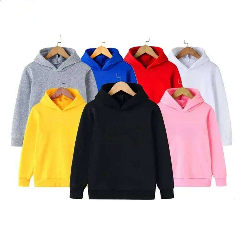 Girls Hoodie Fashion Kids Boy Hoodies 2026 Spring pullover Autumn Girls Casual Sweatshirt Solid Color Crew Neck Sw
