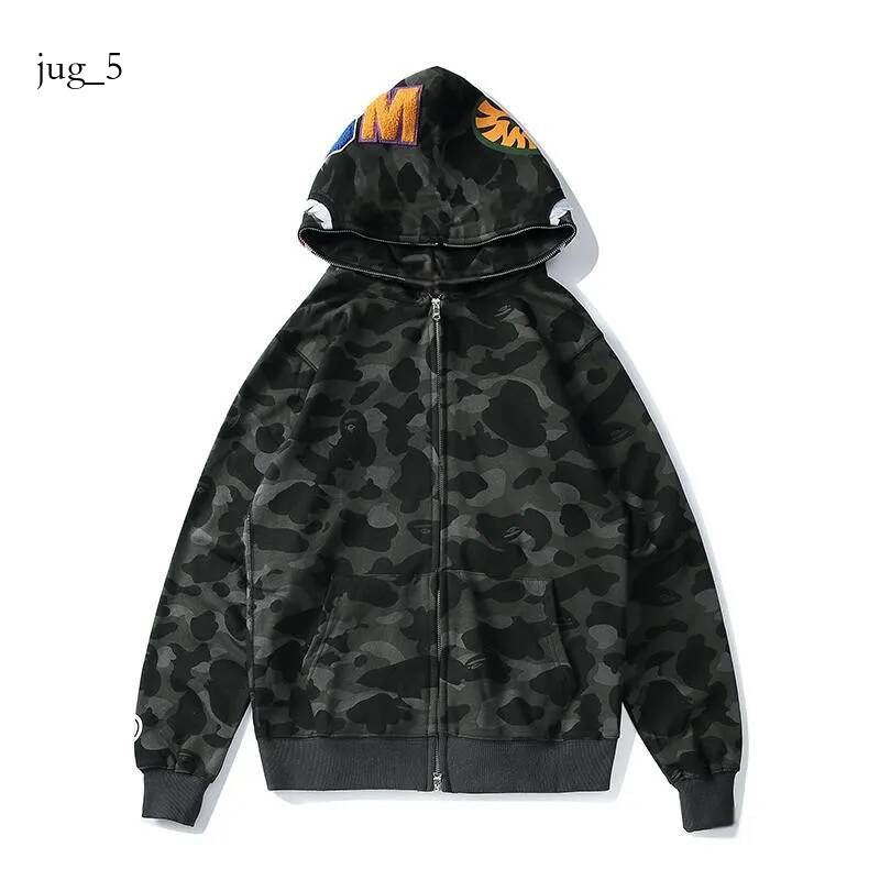 ape hoodie Designer Tracksuit Full Zip Up Hoodies Mens Camouflage Jacket sweat Hoody Hooded Sweatshirt Man Womens Sweater Long Slve Cardigan Asian S