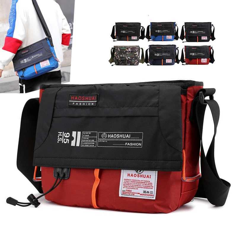 Cross Body High Quality Men Nylon Shoulder Bag Fashion Casual Multi-Capacity Women Sling Cross Body Messenger Bag Male Briefcase H261016