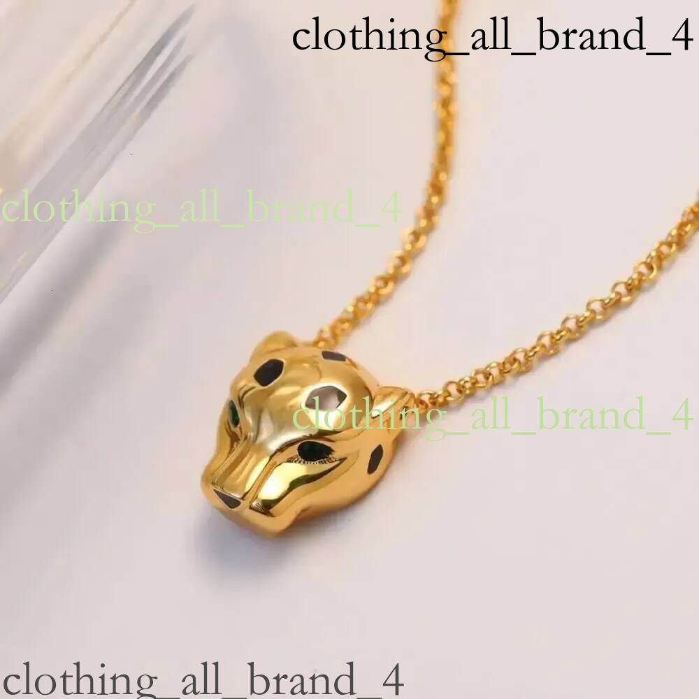 Nail Desginer Leopard With Gold Plated Love Men Women Pendant Necklaces Luxury Jewelry Carteied Necklace 317
