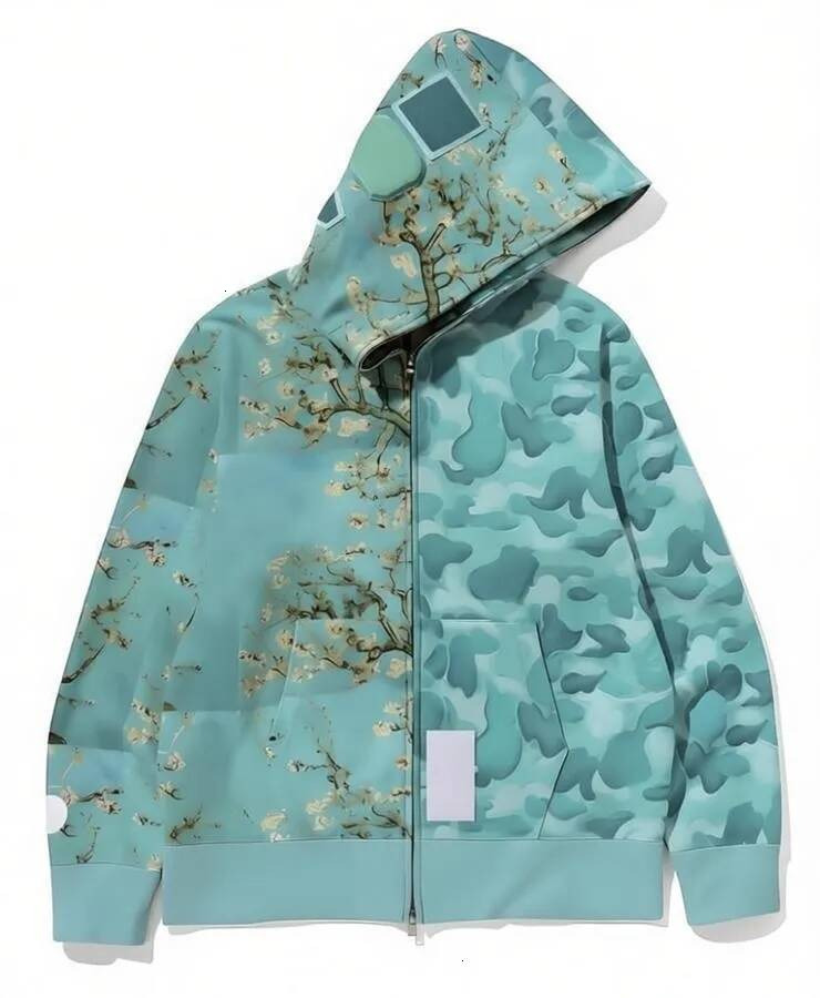 ape hoodie designer with print mens hoodie fashionable top street versatile long sleeved shirt M260807 bd3