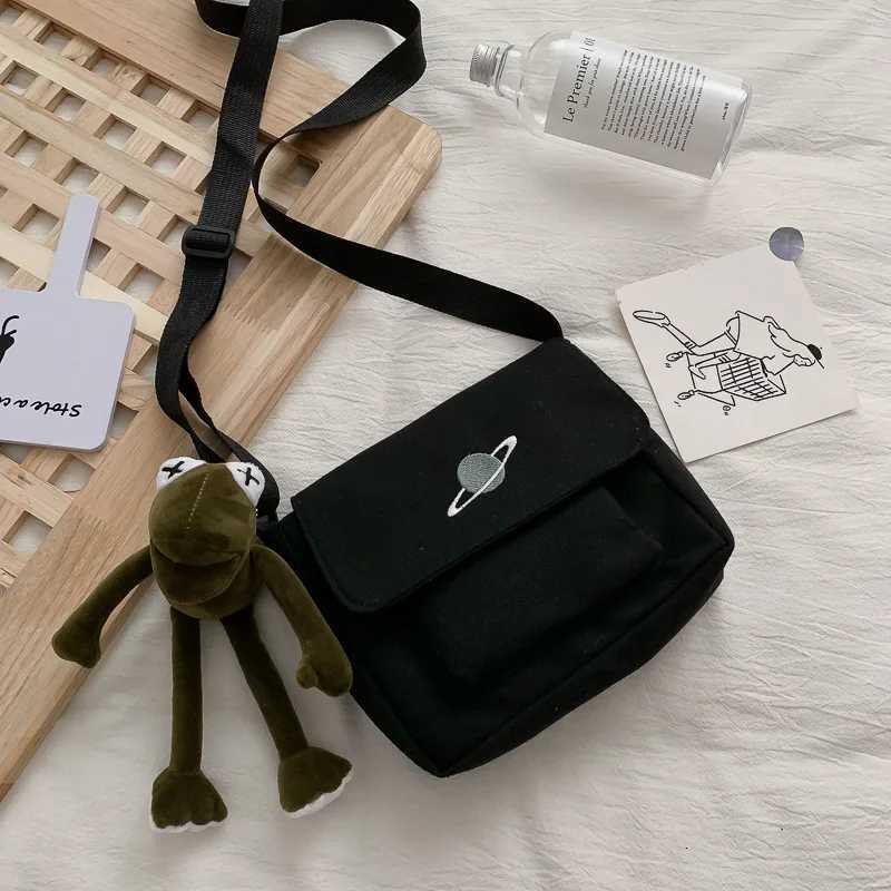 Shoulder Bags Korean Ins Canvas Bag Female Student Messenger Bag Japanese Harajuku Style Small Women Handbags Shoulder Bag Mobile Purse Bolsos H2610