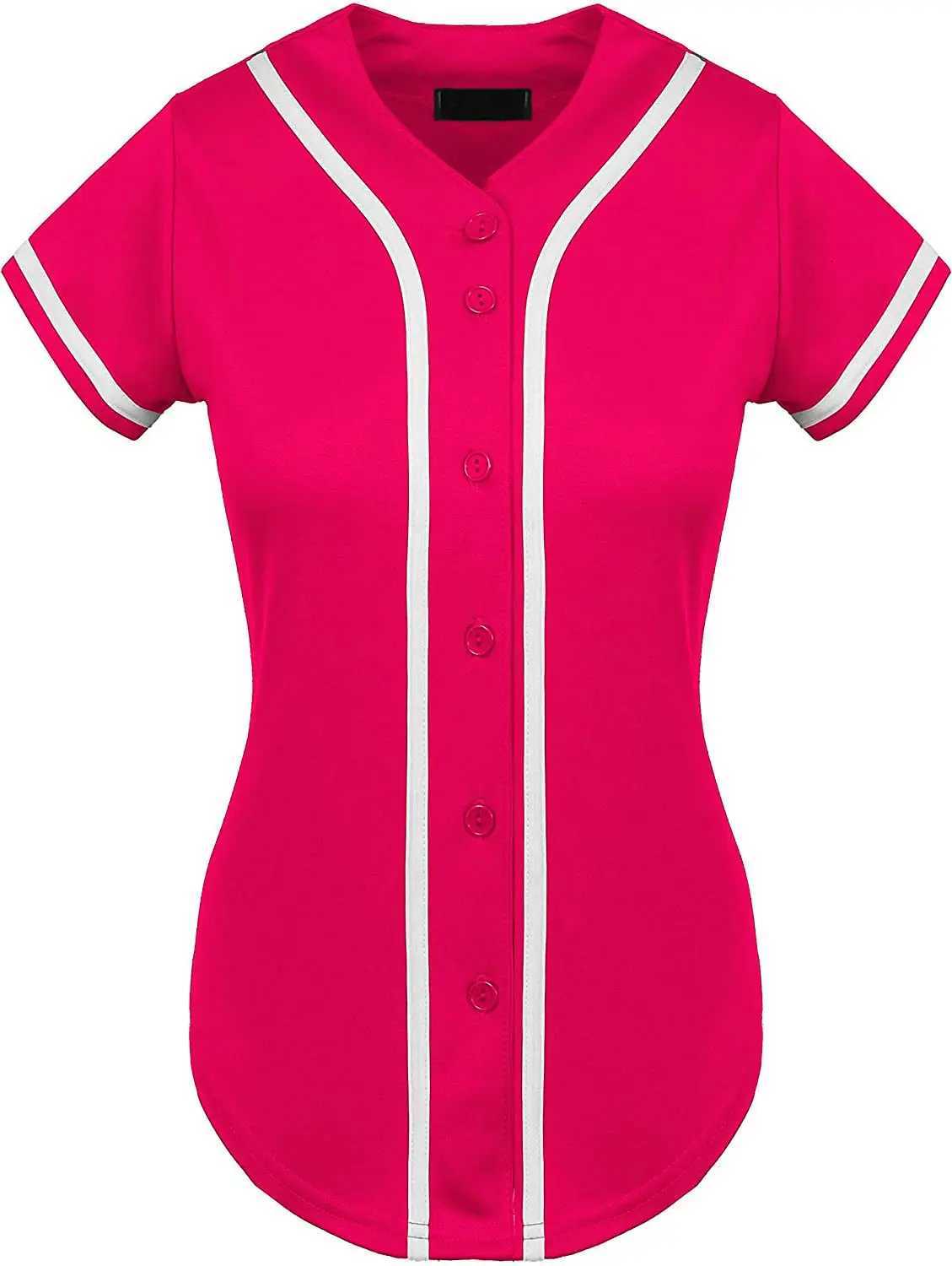 Summer Men's T-Shirts New 2024 Women Baseball Shirt Short Sleeve Hip Hop Loose Baseball s For Women Uniform White BlackW261017