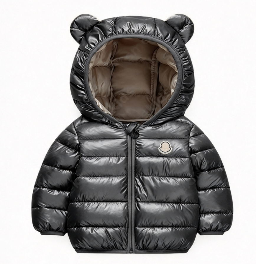 Unisex Boys Girls Toddler Baby Winter Down Puffer Coat Fashion Warm Outerwear Thick Children Cold Weather Down Jacket for Daily Casual Outdoor Cloth