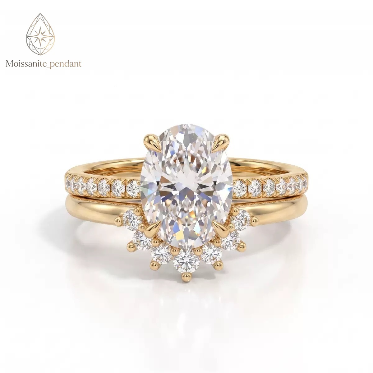 Ring Set Is Simple And Versatile Lab Grown Diamond Brilliant Cut Laser Drilled Engagement Ring Cathedral Band Luxury Solitaire Ring