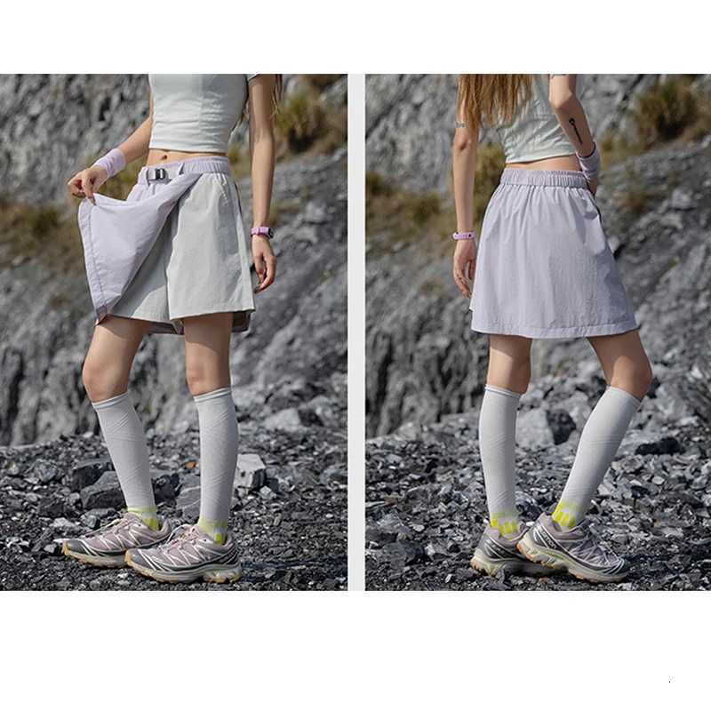UV UPF2000+ Skirts Protection Women's Skort High Waist Hiking Skirt Shorts Quick Dry Cooling Summer Tennis Sports Skirt with Pouch W261017