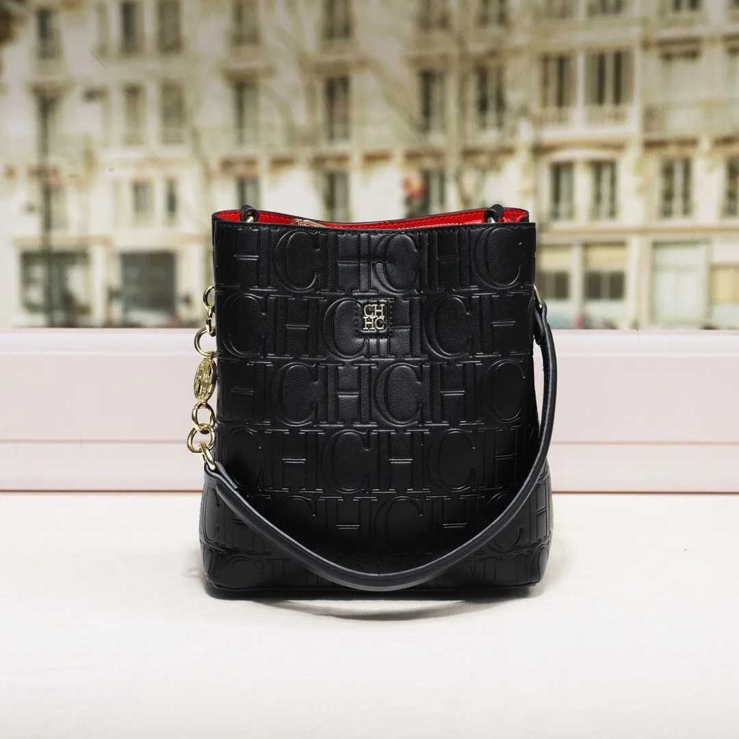 Evening Bags CH solid color large capacity letter design daily commute handbag women's shoulder bag H261016
