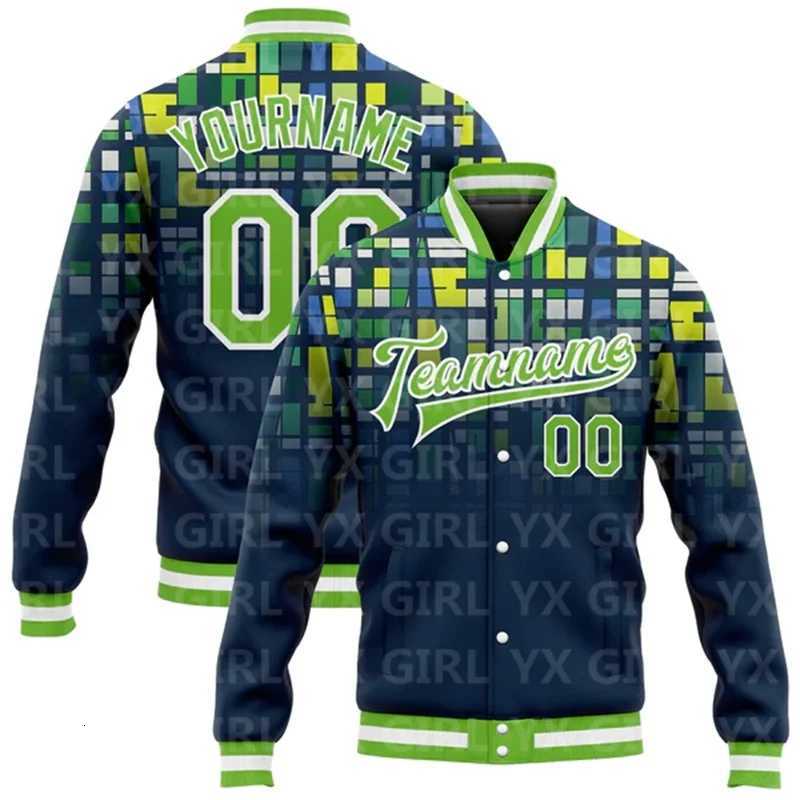 Jackets Custom White Red-Black Men's 3D Pattern Design Bomber Full-Snap Varsity Letterman Jacket Baseball Button JacketW261017