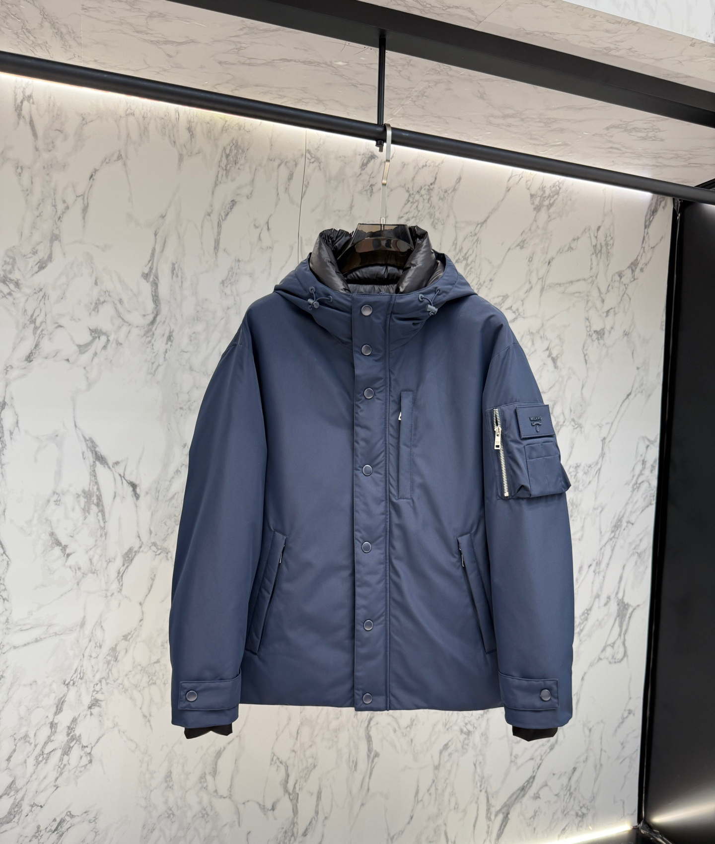 DUYOU Mens Puffer Jacket Down Jacket Unisex Puffer Coat Designer Jackets Warm Parka White duck down filling Winter Thick Fluffy Outerwear with Hood