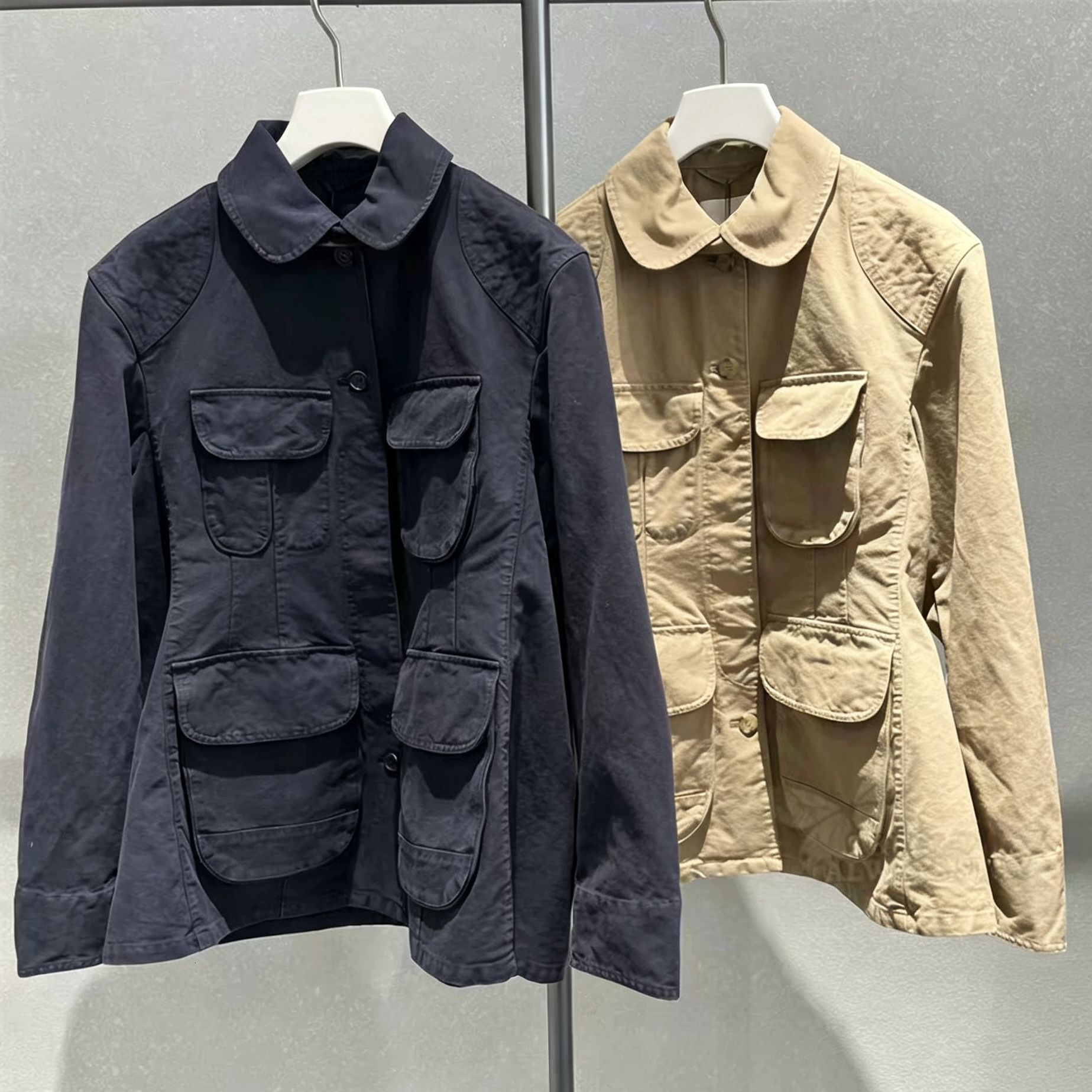 Same Style As Mall Spring New Arrival Jacket With Umbrella Hem Workwear Style Jacket WomenS Casual Trendy Outerwear Luxury