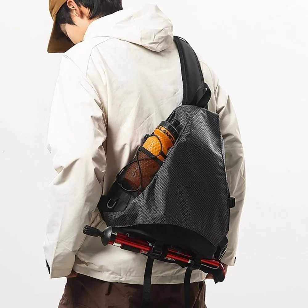 Cross Body Waterproof Outdoor Sports Chest Bag Adjustable Japanese Style Nylon Crossbody Bag Large Capacity Commuting Men's Shoulder Bag H26101