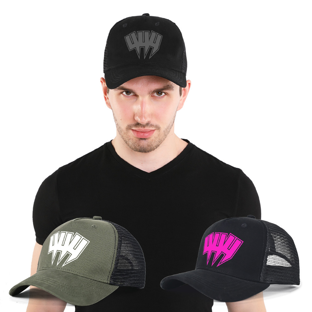 Trendy brand summer new letter embroidered mesh hat, unisex baseball street dance hip-hop duckbill cap, cross-border goods