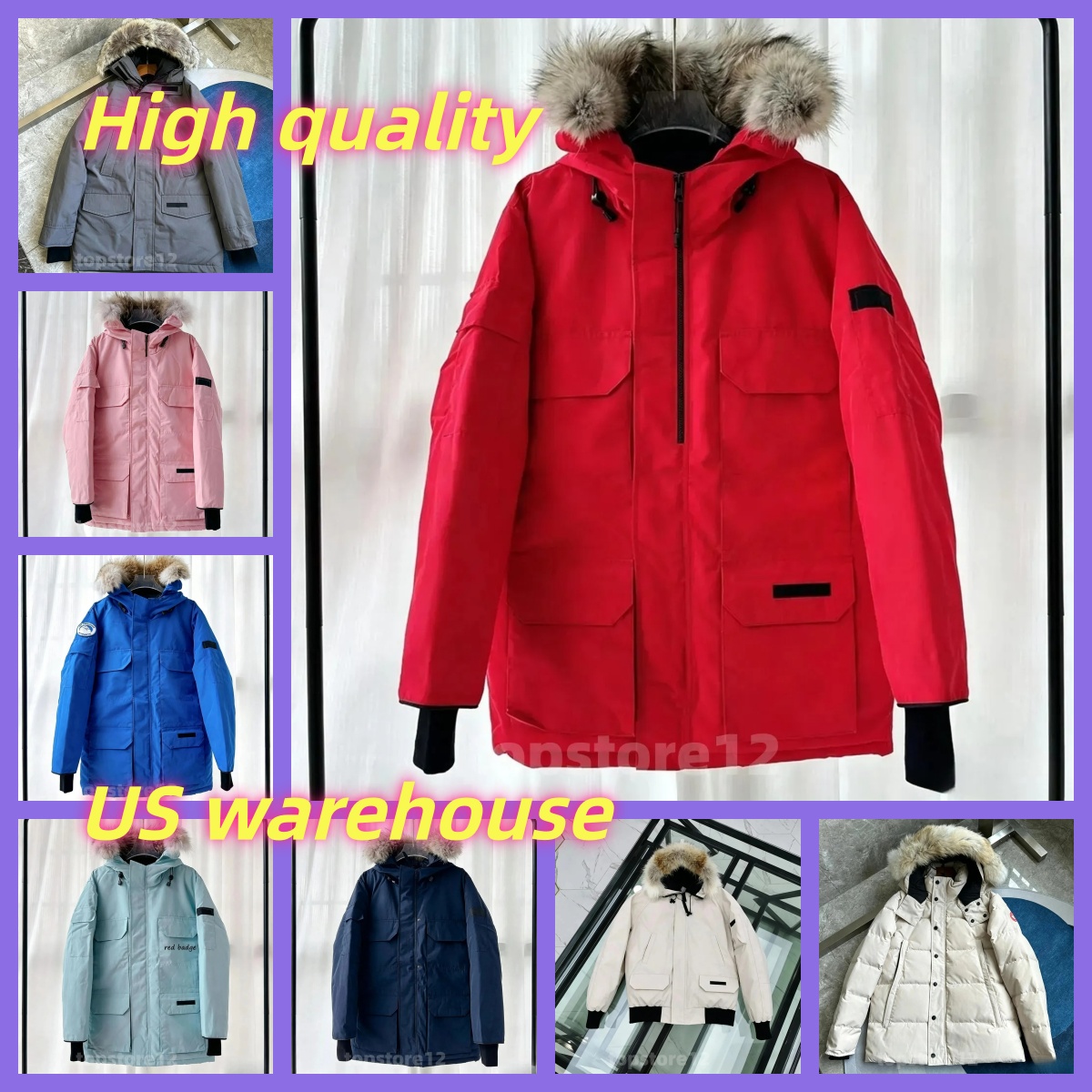 aaaaaaMen Canadian White Duck Down Jacket Crofton Designer Canada Winter Coat With Badge Quality Men Canada Jacket