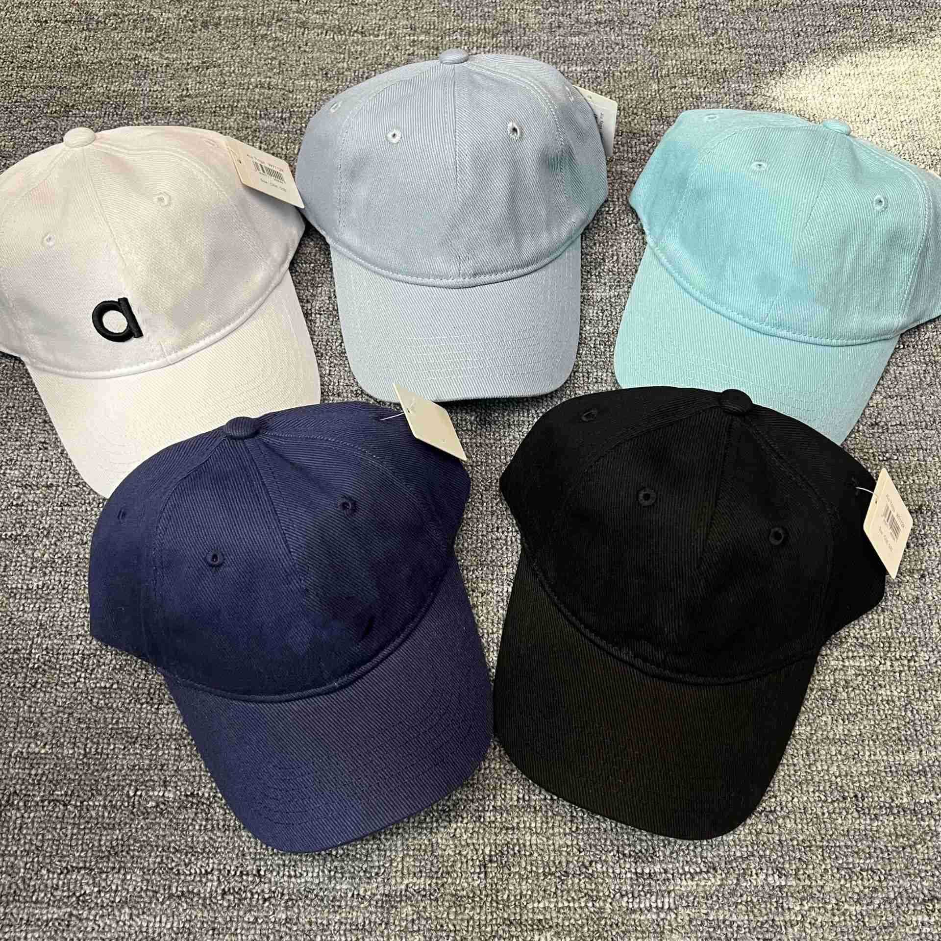 Classic Designer Women Yoga Baseball Cap Solid Color Embroidered Sun Hat Women Yoga Vest