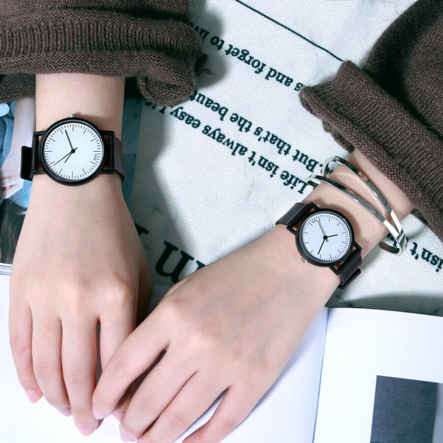 ic For Female Students, Korean Version, Simple And Trendy, Ulzzang Casual Retro Ins Harajuku Style, quartz Large Dial Small ljh123