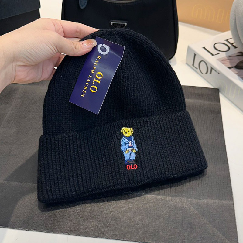 Fashion beanie men bonnet for women winter hat spring outing warm knitted polo beanies hot style craft cap classic bonnet girl boy mutze woman High
