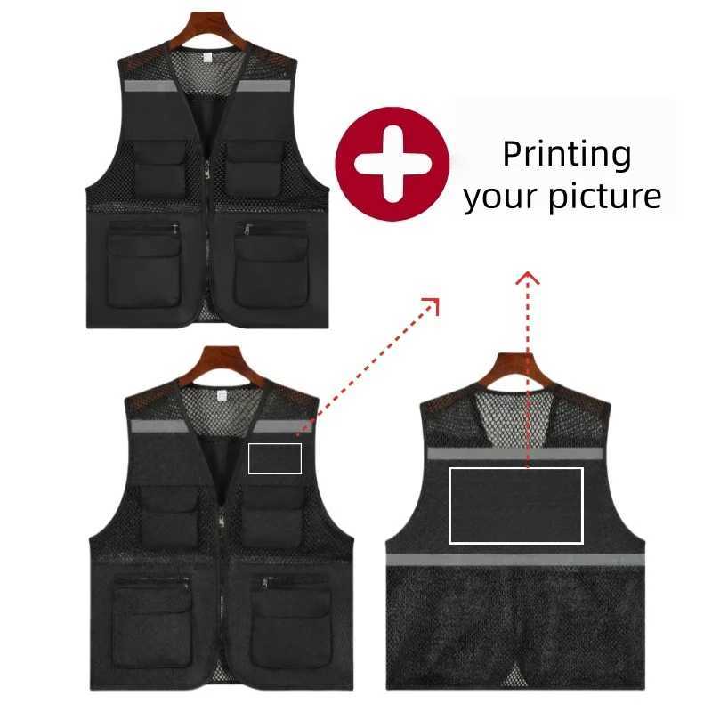 Vests 2026 Thin Mesh Men's Vest Leisure Multi-pocket Photography Fishing Vest Mountaineering Tourism Outdoor Sports Breathable VestW261017