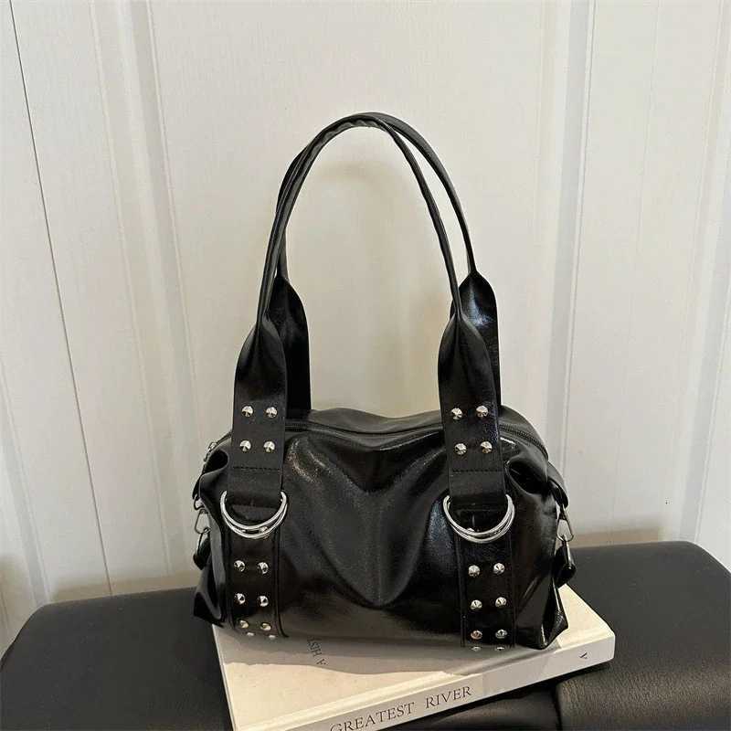 Evening Bags High Quality PU Leather Women's Shoulder Bag Large Capacity Y2K Underarm Bag Fashion Women Daily Boston Handbag H261016