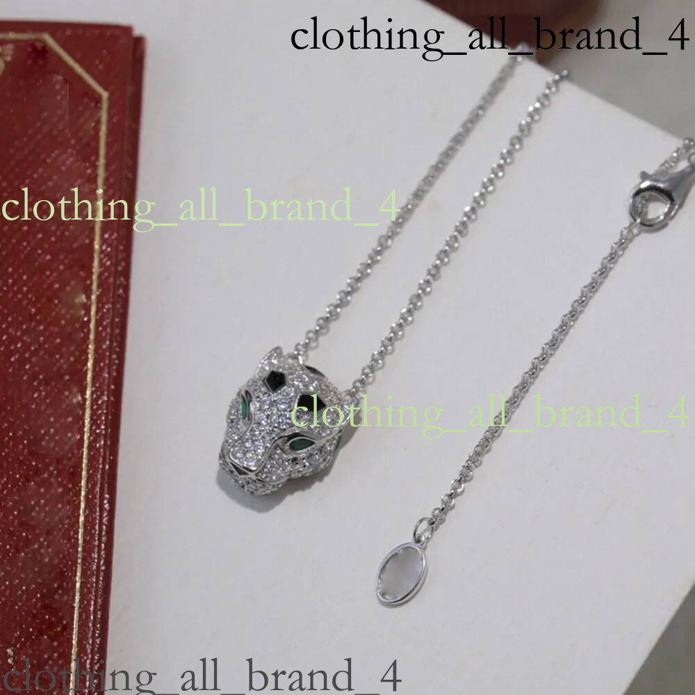 Nail Desginer Leopard With Gold Plated Love Men Women Pendant Necklaces Luxury Jewelry Carteied Necklace 18D