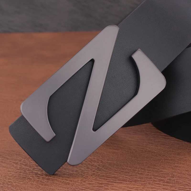 buckle Luxury letter Z slide designer belts men 3.8cm wide ooth genuine leather high quality jeans younth ceinture homme B760 M261016