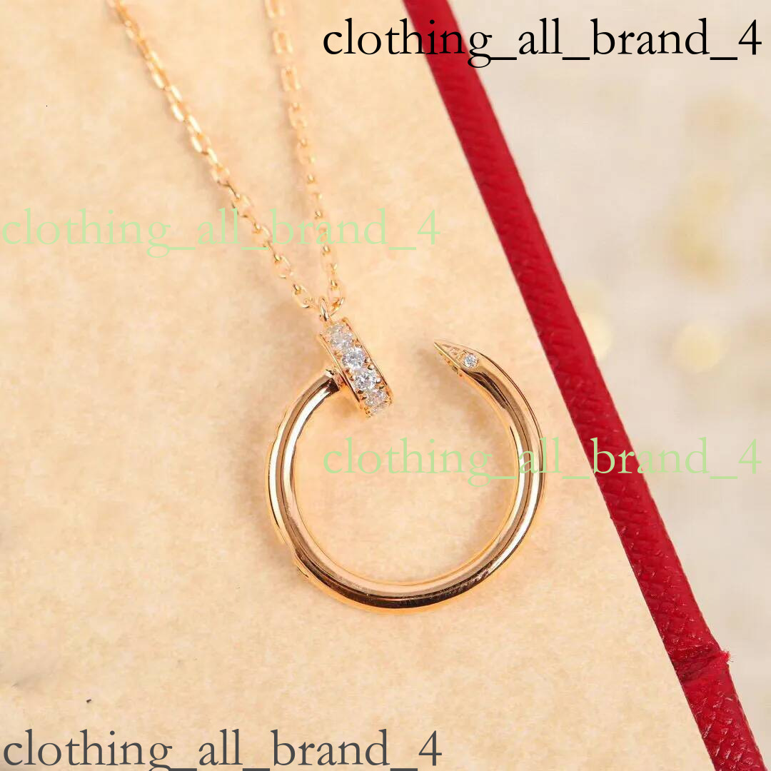 Carteied Brand Designer Necklace Luxury Jewelry Solid Colour Design Necklace Higher Quality Fashion Plated Nail Necklaces 137